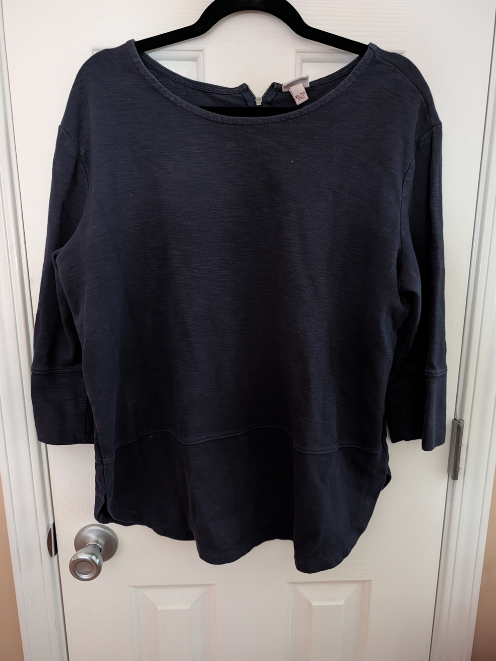 Merona Navy Scoop Neck Sweatshirt